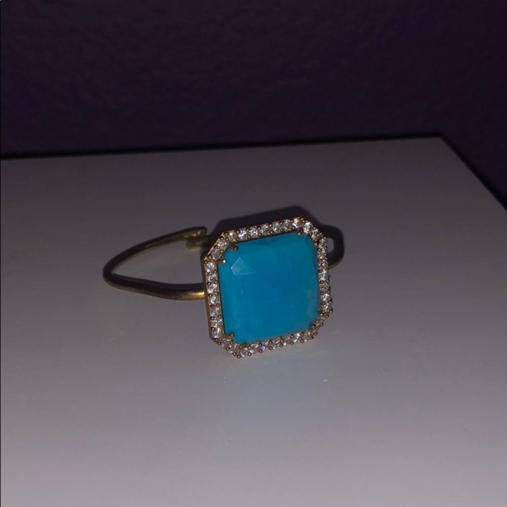 Blue Cuff W/ Rhinestones